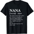thumbnail image 1 of Nana Definition Grandma - Funny Grandmother T-ShirtMen and women, White Black T-shirt, size: Extra large S-4XL, 1 of 4