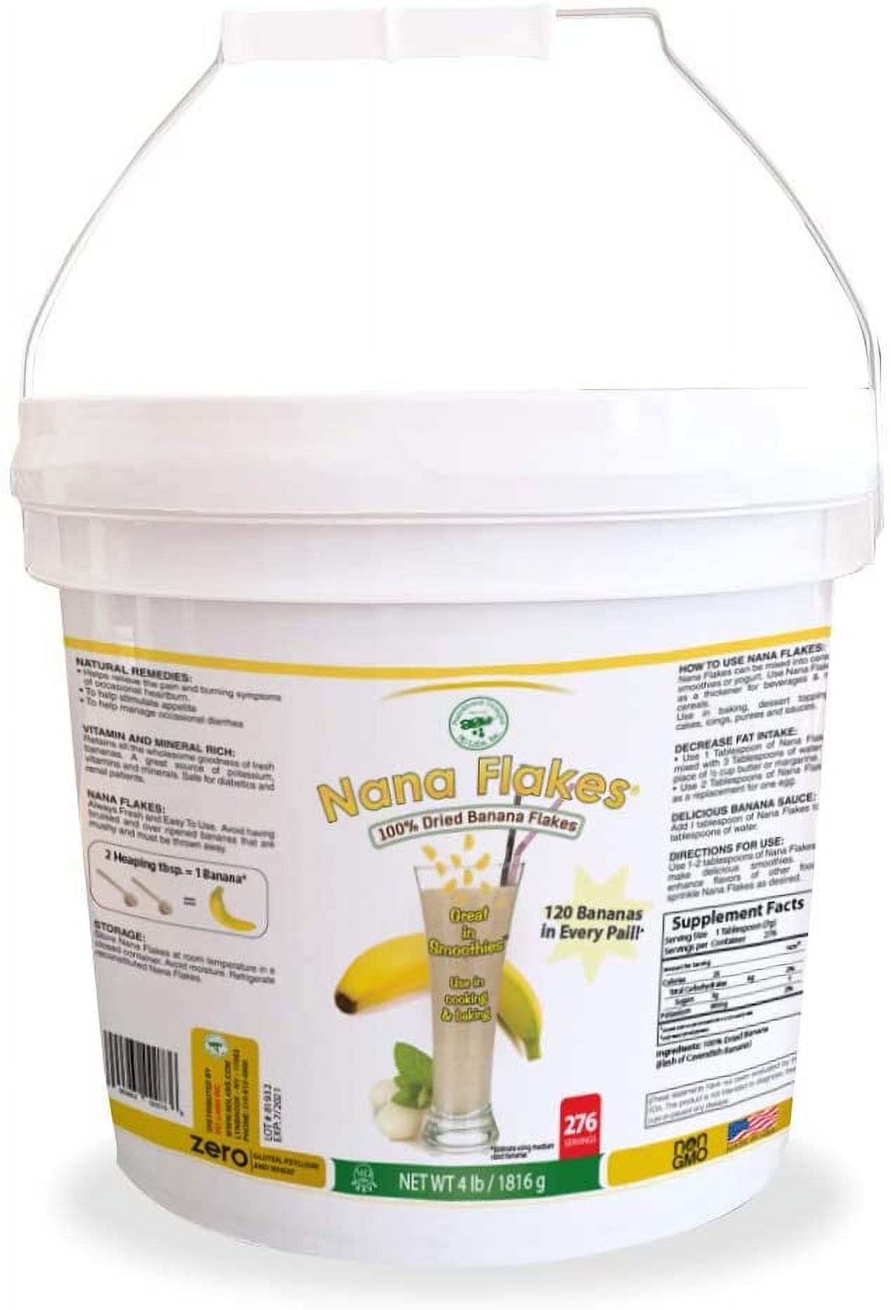 Nana Flakes 100 Pure Banana Flakes Medical Food Powder Great Source