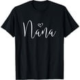 thumbnail image 1 of Nana For Women Grandma Christmas Mother's Day Grandparents' T-ShirtMen and women, White Black T-shirt, size: Extra large S-4XL, 1 of 4