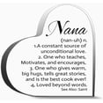 thumbnail image 1 of Nana Gift From Grandson Granddaughter Nana Desk Decor Art Home Nana Definition Clear Acrylic Desk De For Friends, Gifts For Family Coworker Home Decorative Signs 6"X6"Inch, 1 of 4