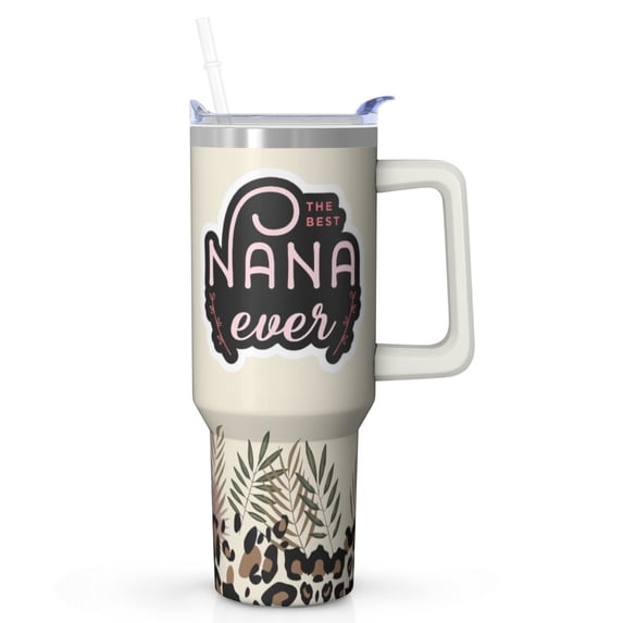 Nana Gift Idea She Will Adore! 40oz Insulated Tumbler for Grandma from Grandchildren, Perfect Birthday Christmas Present, Travel Mug for Hot and Cold Drinks