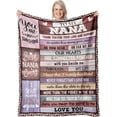 thumbnail image 1 of Nana Gift, Nana Birthday Gifts, Gifts for Nana Blanket 50"x60", Best Nana Ever Gifts, Nana Gift from Grandkids, Nana Gfit for Grandma, Nana Gift for Christmas, Happy Birthday Nana Gifts, 1 of 6