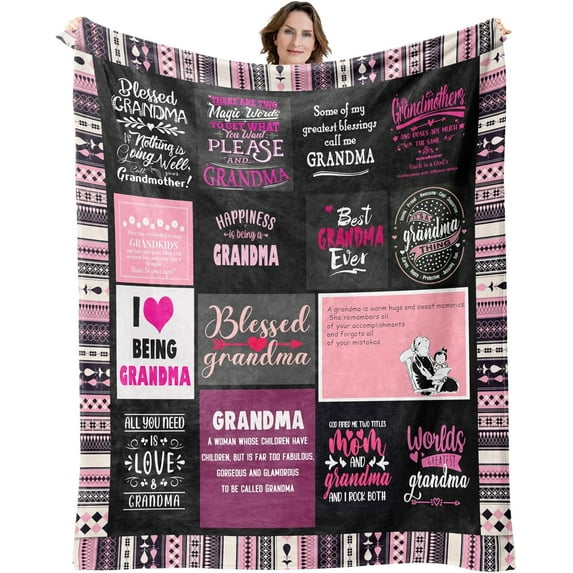 Nana Gifts Nana Birthday Gifts Best Nana Ever Blanket Nana Gifts from Grandkids Nana Gifts from Granddaughter Grandma Birthday Gifts for Nana Grandma Throw Blanket 51” X 60”