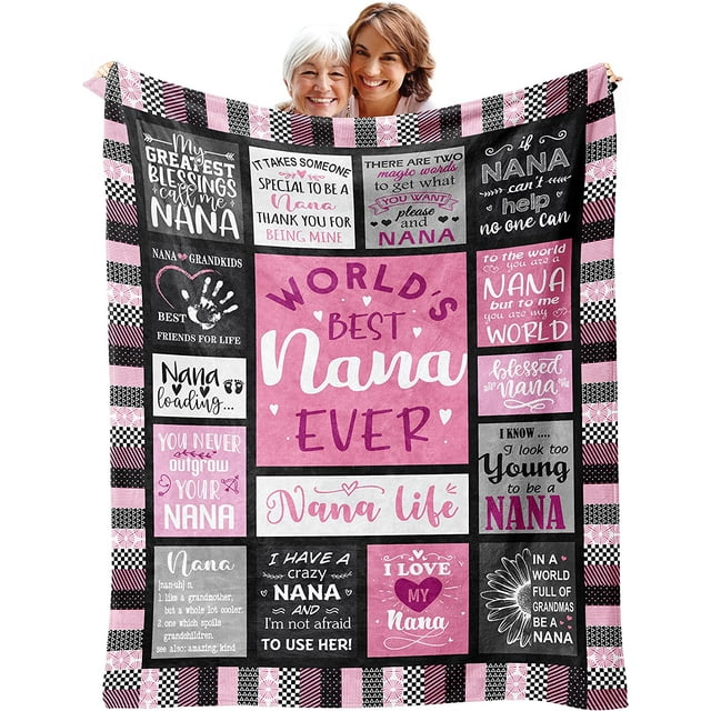 Nana Gifts Blanket 50”x60” Birthday Gift for Nana Best Nana Ever Gifts Happy Birthday Nana