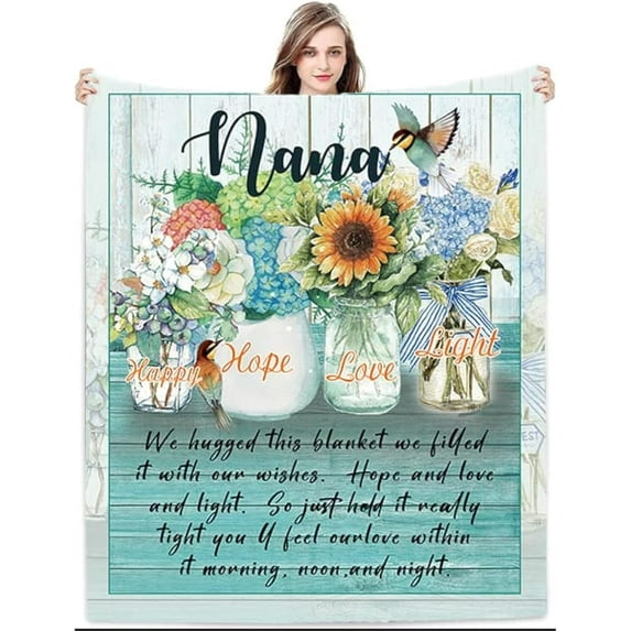 Nana Gifts Blanket 80"x60", Mothers Day Blanket Gifts for Nana, Nana Blanket, Nana Birthday Gifts, Birthday Gift for Nana, Best Nana Ever Gifts, Nana Gifts from Grandkids, Grandma Gifts