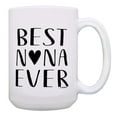 thumbnail image 1 of Nana Gifts For Women Best Nana Ever Heart Family 15oz Ceramic Coffee Mug Nana, 1 of 7