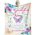 thumbnail image 1 of Nana Gifts, Gifts for Nana Christmas Throw Blanket 60" X 50", Unique Nana Birthday Gifts, Best Nana Ever Gifts, Nana Gifts from Grandkids, Presents for Nana, Nana Xmas Gifts, 1 of 6