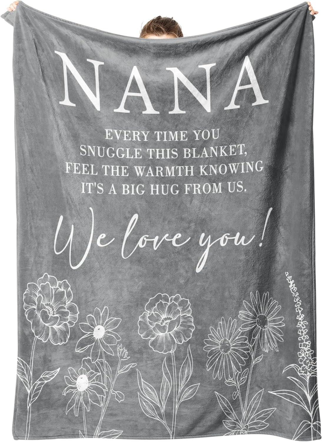 Nana Gifts, Gifts for Nana Blanket, Nana Birthday Gift from Grandkids, to My Nana Grandma Throw Blanket