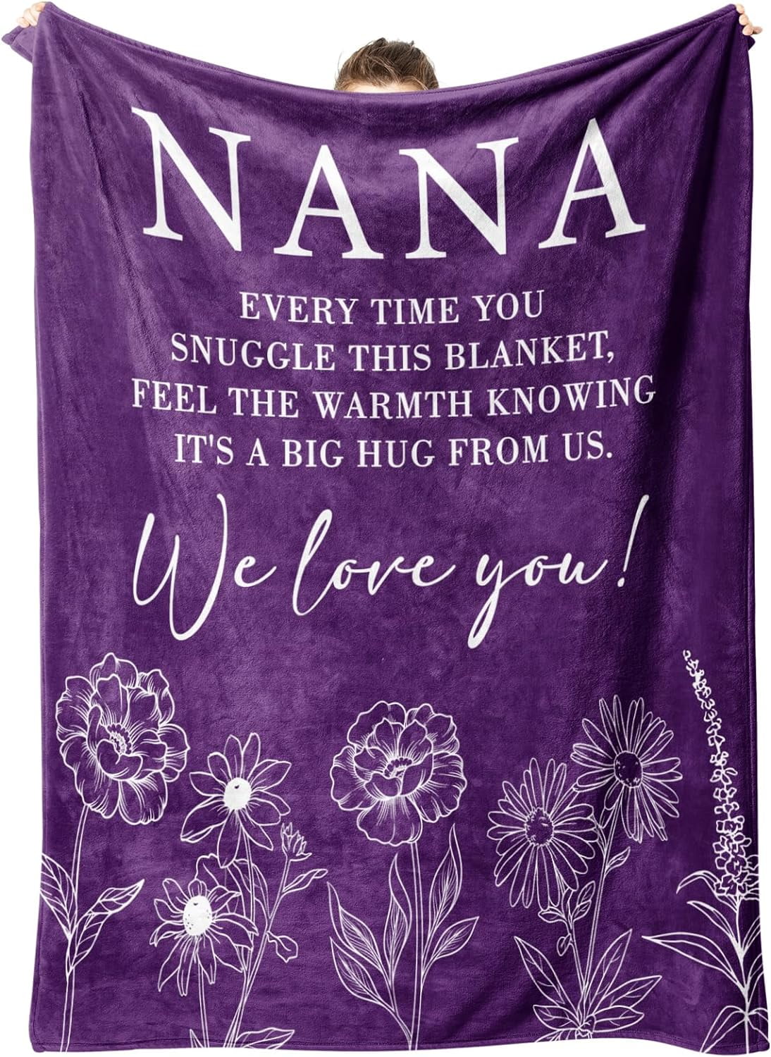 Nana Gifts, Gifts for Nana Blanket, Nana Birthday Gift from Grandkids, to My Nana Grandma Throw Blanket