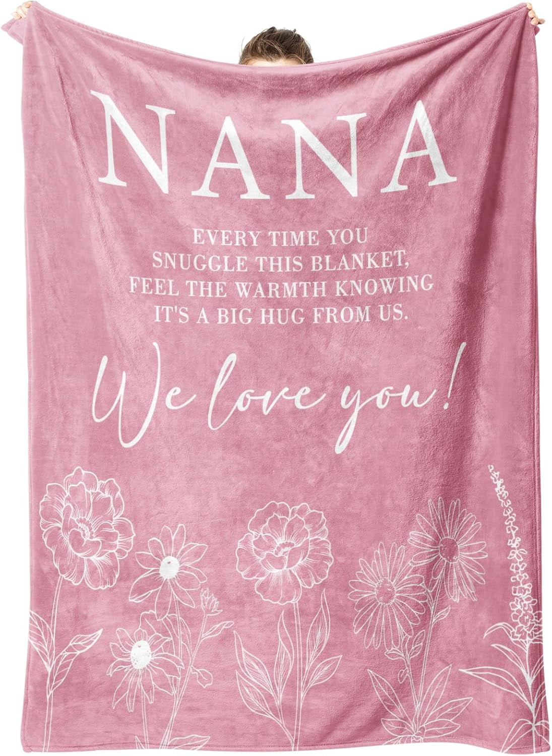 Nana Gifts, Gifts for Nana Blanket, Nana Birthday Gift from Grandkids, to My Nana Grandma Throw Blanket