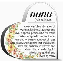 Nana Gifts For Grandma From Grandchildren Thank You Gifts For Grandma Grateful Gifts Acrylic Heart P Decor Acrylic Heart Gifts Sign Office Art Decorations