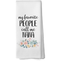 Nana Gifts Kitchen Towels - Grandma Gifts from Grandkids Dish Towels, Rustic Grandma Mothers Day Birthday Decorative Absorbent Dishcloths Hand Towel for Kitchen Decor 18x26 Inches