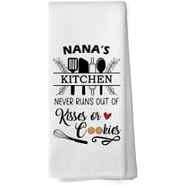 Nana Gifts Kitchen Towels - Grandmother Mothers Dish Towels, Grandma Birthday Gifts from Grandkids Decorative Absorbent Dishcloths Hand Towel for Kitchen Decor 18x26 Inches
