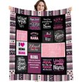 thumbnail image 1 of Nana Gifts Nana Birthday Gifts Best Nana Ever Blanket Nana Gifts from Grandkids Nana Gifts from Granddaughter Grandma Birthday Gifts for Nana Grandma Throw Blanket 60” X 80”, 1 of 6