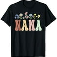 thumbnail image 1 of Nana Gifts Women Wildflower Floral Design Nana T-Shirt, 1 of 4