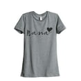 thumbnail image 1 of Nana Heart Women's Fashion Relaxed T-Shirt Tee Heather Grey X-Large, 1 of 3
