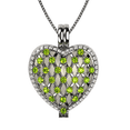 thumbnail image 1 of Nana Heart of Hearts Birthstone Locket Mother Female Adult Pendant, Platinum Plated- August Stone 5, 1 of 7