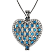 thumbnail image 1 of Nana Heart of Hearts Birthstone Locket Mother Female Adult Pendant, Platinum Plated-December Stone 8, 1 of 7