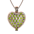 thumbnail image 1 of Nana Heart of Hearts Birthstone Locket Mother Female Adult Pendant, Rose - August Stone 1, 1 of 7