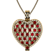 thumbnail image 1 of Nana Heart of Hearts Birthstone Locket Mother Female Adult Pendant, Yellow - July Stone 8, 1 of 7