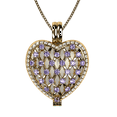 thumbnail image 1 of Nana Heart of Hearts Birthstone Locket Mother Female Adult Pendant, Yellow - June Stone 2, 1 of 7