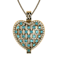 thumbnail image 1 of Nana Heart of Hearts Birthstone Locket Mother Female Adult Pendant, Yellow - March Stone 2, 1 of 7