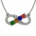thumbnail image 1 of Nana Infinity Women 1-6 Birthstone Necklace for Mother - 10K White Gold, Stone 3, 1 of 7
