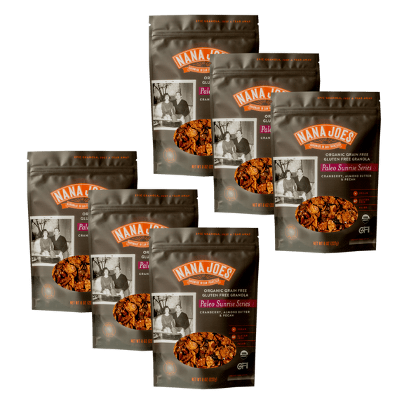 Nana Joes Granola Organic Paleo Series, Cranberry, Almond Butter & Pecan, Handmade, Gluten-Free, Vegan & Healthy Superfood