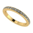 thumbnail image 1 of Nana Lab Created CVD Diamond Wedding Anniversary Band 1/5ctw 10kt Yellow Gold Size 10, 1 of 7