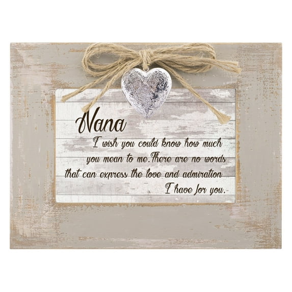 Nana Love I Have Natural Taupe Wood Locket Music Box Plays You Light Up My Life