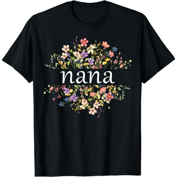 Nana Mothers Day For Grandma Wildflower Floral Women's T-Shirt