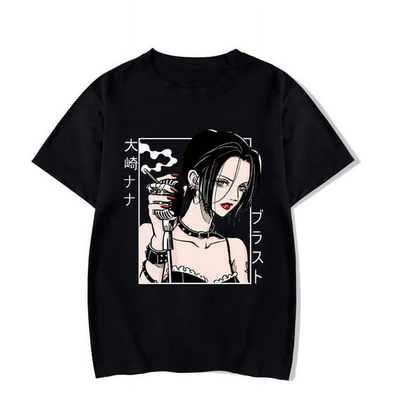 Nana Osaki T-Shirts Anime Girl Print Men Women Casual Fashion Streetwear Oversized O-Neck Tees