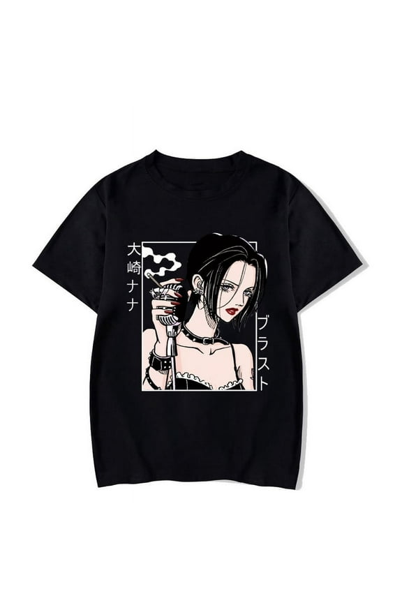 T-Shirts Anime Girl Print Men Women Casual Fashion Streetwear Oversized O-Neck Tees