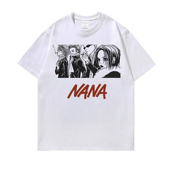 Nana Osaki T-Shirts Shinichi Okazaki Black Stone Summer Cotton Top Harajuku Manga Nana T-Shirts