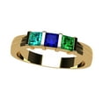 thumbnail image 1 of Nana Princess Channel Set 1-6 Mothers Day 10k Yellow Gold Birthstone Rings for Women, Size 5.5, Stone 3, 1 of 7