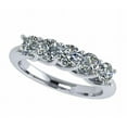 thumbnail image 1 of Nana Sterling Silver Lucita 5 Stone Pure Brilliance Zirconia Simulated Diamond Band - Size 12, 1 of 7