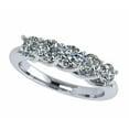 thumbnail image 1 of Nana Sterling Silver Lucita 5 Stone Pure Brilliance Zirconia Simulated Diamond Band - Size 5, 1 of 7