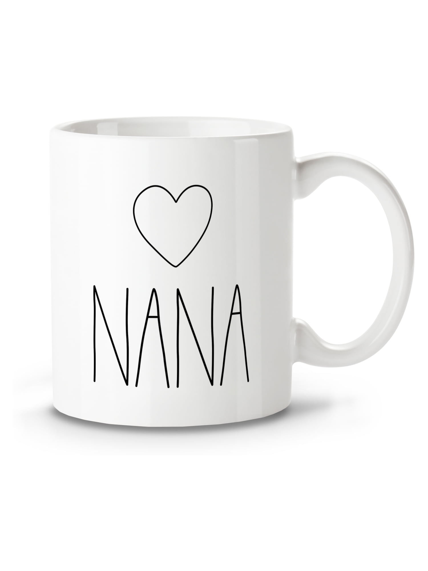 Nana Tea Cup - Coffee Mug For Grandma Christmas Gifts - Xmas Birthday Grandmother Present Ceramic Tea Cup 11oz