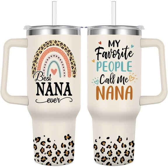 Nana Tumbler 40 oz, Vacuum Insulated Nana Travel Coffee Mug Cup for Nana Birthday,Mother''s Day,Christmas