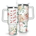 thumbnail image 1 of Nana Tumbler My Favorite People Call Me Nana Pink Floral 40 oz Tumblers with Handle and Straw Stainless Steel Insulated Nana Coffee Cup Mug Nana Gifts for Nana, 1 of 6