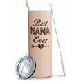 thumbnail image 1 of Nana Tumbler with Lid and Straw, Nana Gifts Grandma Gifts from Granddaughter Grandson Birthday Christmas, Nana Mug Cup, Thermal Insulated Tumblers 20 Oz, Best Nana Ever Gifts for Grandmother Mom, 1 of 6