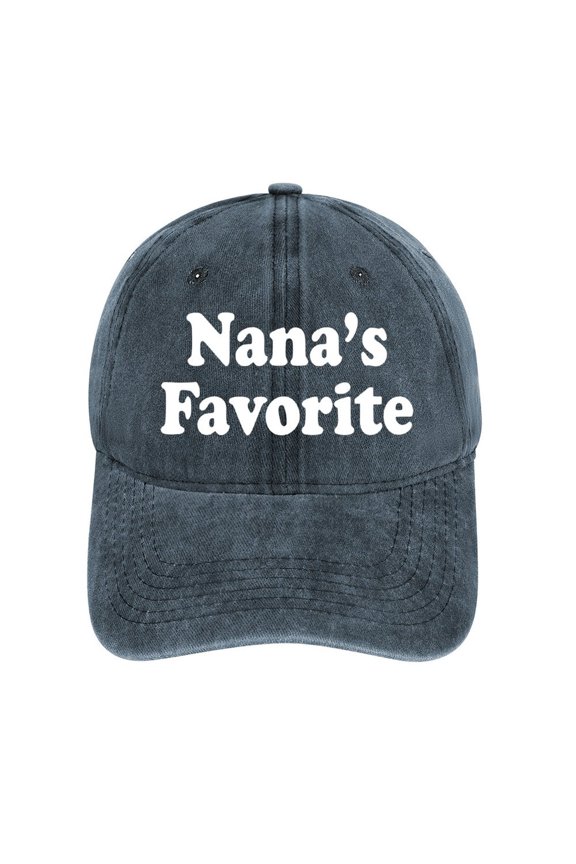 Nana’s Favorite Navy Hat Adjustable Funny Fashion Unisex Baseball Cap for Men Women