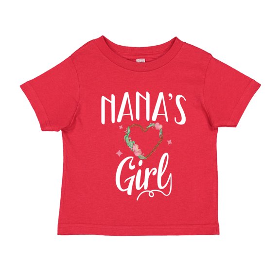 Nana's Girl Toddler T-Shirt 2T Red