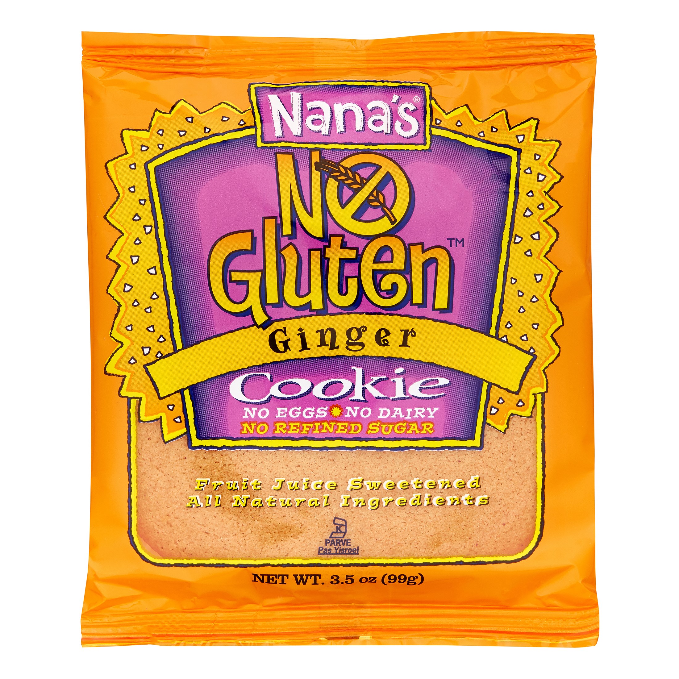 Nana's Gluten Free Cookie Ginger 3.5 oz Vegan