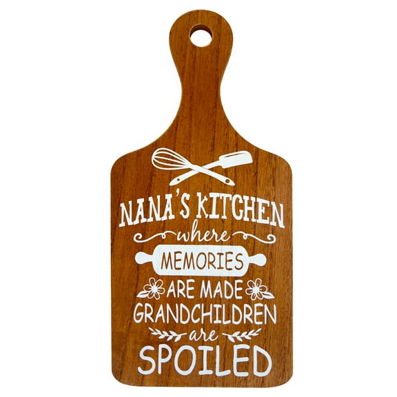 Nana's Kitchen Hanging Sign Wall Art Decor, Decorative Wood Signs Wall Decorations, Grandmother Gift for Christmas Mother's Day