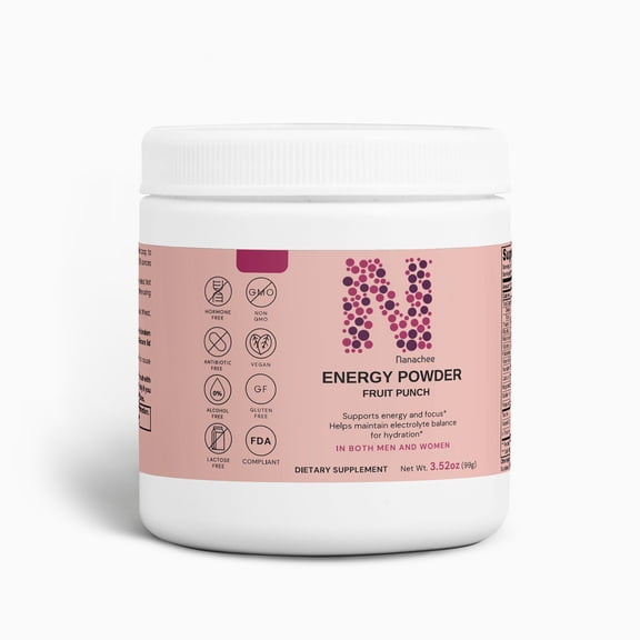 Nanachee Energy Powder ( Fruit Punch)- Steady Energy and Focus Natural Supplement