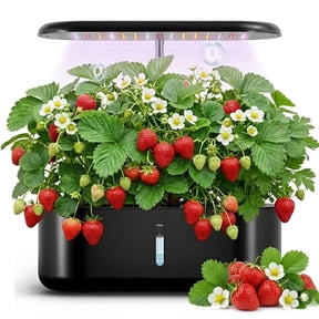 Nanafrog Hydroponics Growing System, 10 Pods Upgraded Full Spectrum LED Light Height Adjustable