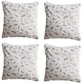 thumbnail image 1 of Nanahuang Throw Pillows Set of 4，Bohemian Farmhouse Home Decoration for Living Room Sofa, Car Decoration 18x18Inch (White), 1 of 5