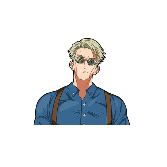 Nanami Kento Sticker Cool Jujutsu Kaisen Character with Retro Shades