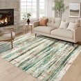 thumbnail image 1 of Nanan 10'x13' Soft Washable Abstract Area Rug, Non-Slip Stain Resistant Floor Carpet for Living Room Bedroom Dining Room Home Decor, Green Tone, 1 of 8